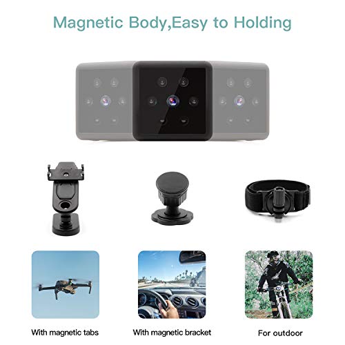 Camara Espia, Mini Camara Espia 1080P HD Cámara Espía de Seguridad con Visión Nocturna Detección de Movimiento Grabación en Bucle Mini Camara para Interiores o Exteriores Admite Tarjeta Micro SD 128GB