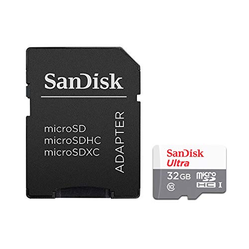 SanDisk Tarjeta de Memoria Ultra MicroSDHC 32GB Velocidad 100 MB/S** Clase 10 SDSQUNR-032G-GN3MA
