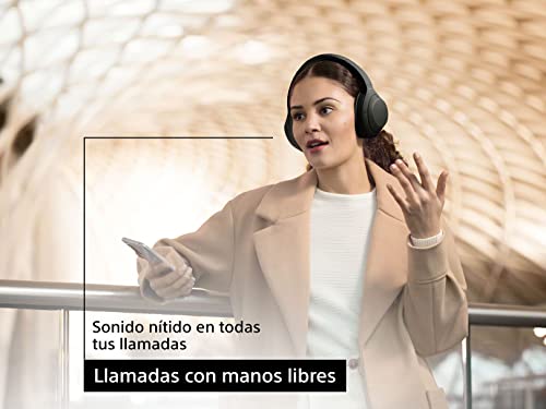 Sony WH1000XM4/B Audífonos inalámbricos con Cancelación de Ruido, Negro, Grande