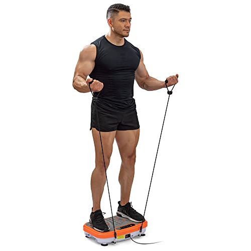 POWER LEGS Full Fit Plataforma De Ejercicio Vibratoria 99 velocidades con bocinas integradas y Control Remoto