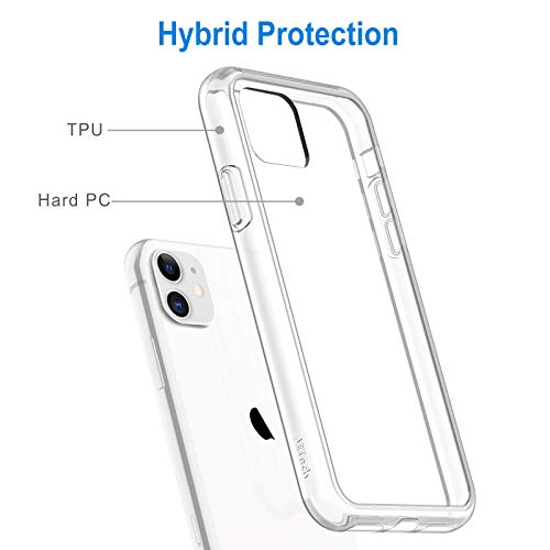 JETech Funda para iPhone 11 (2019) 6,1", Anti-Amarillo Anti-Choques y Anti-Arañazos (HD Clara)