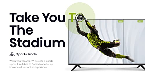 Hisense Serie A4 40 Pulgadas Clase FHD Smart Android TV con DTS Virtual X, Modos de Juego y Deportes, Chromecast Integrado, compatibilidad con Alexa (40A4H, Nuevo Modelo 2022)