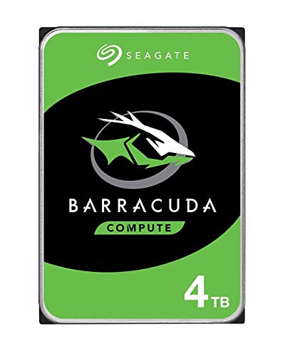 Seagate - Disco duro interno BarraCuda SATA de 4 TB, 6 Gb/s, 256 MB de caché de 3,5 pulgadas (ST4000DM004), paquete único