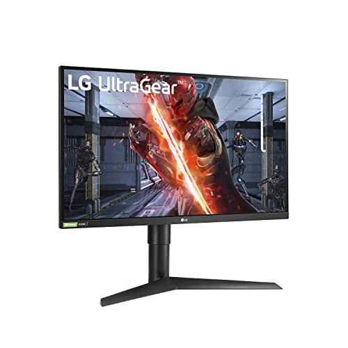 LG Ultragear - Monitor para Videojuegos, 27 Pulgadas, QHD Nano IPS 1ms, Compatible con NVIDIA G-Sync, 27 Pulgadas IPS – 1 ms Tiempo de Respuesta, Negro
