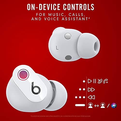 Beats Studio Buds - Auriculares inalámbricos con cancelación de ruido, color blanco (Reacondicionado)