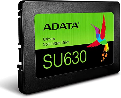 ADATA Unidad de Estado Sólido SSD SU630 480 GB 3D NAND , SATA III,QLC,2.5",520 MB/s de lectura y 450 MB/s de escritura