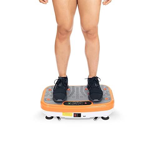 POWER LEGS Full Fit Plataforma De Ejercicio Vibratoria 99 velocidades con bocinas integradas y Control Remoto