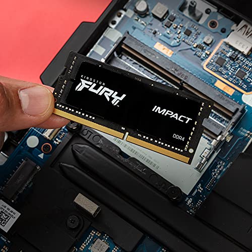Kingston Fury Impact 16GB 3200Mhz DDR4 CL20 SODIMM Memoria Gamer Para LAPTOP Color Negro (KF432S20IB/16)