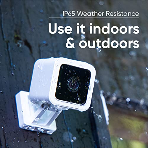 Wyze Cam v3 1080p HD - Cámara de vídeo para Interiores y Exteriores con visión Nocturna en Color, Audio de 2 vías, Funciona con Alexa y el Asistente de Google