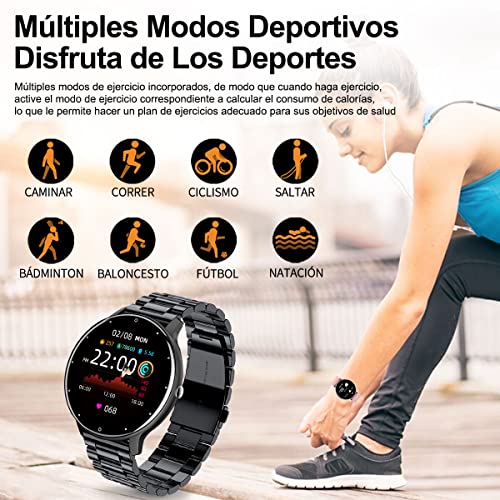 EASYTAO Smartwatch Hombre, Reloj Inteligente Impermeable IPX67, Monito