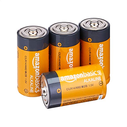 Amazon Basics - Paquete de 4 pilas alcalinas multiusos, 5 años de vida útil, paquete de valor fácil de abrir