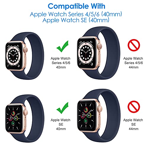 JETech Protector de Pantalla Compatible con Apple Watch SE (2022/2020) /Series 6 5 4 40 mm, Alta Definición, Película de TPU, 3 Unidades