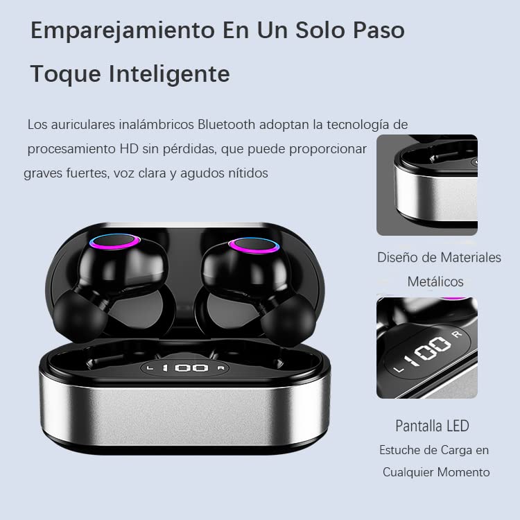 Auriculares deportivos Bluetooth impermeables Auriculares inalámbricos.  Compatible con Iphone, compatible con Samsung, compatible con Huawei