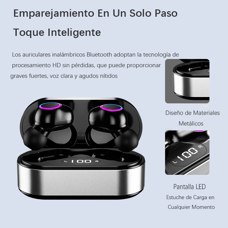 Auriculares inalámbricos verdaderos para iPhone 15 Pro Max 14 13 12 11 XR  XS Auriculares Bluetooth con cancelación de ruido con estuche de carga