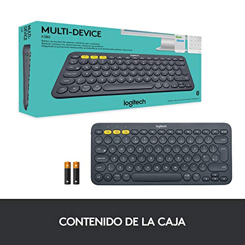 Teclado Bluetooth Multidispositivo Azul de Logitech