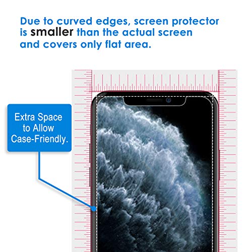 JETech Protector de Pantalla para iPhone 11 Pro, iPhone XS y iPhone X 5,8″, Mica de Cristal Vidrio Templado, 2 Unidades
