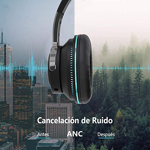 Audífonos para Juegos(Micrófono Incorporado), EASYTAO Auriculares Plegables  Bluetooth con Aislamiento de Ruido con Cable, Headset inalambrico Gaming