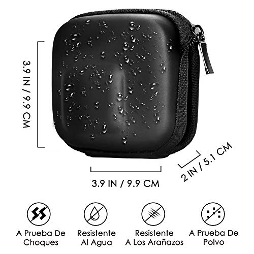 Nasjac Estuche para GoPro Hero 11/10/9/8/7/6/5/4/3/2/1, Funda Proteccion Portátil para Cámaras de Acción, Impermeable, A Prueba de Golpes y al Polvo, con Doble Cremallera, para Viajes Almacenamiento