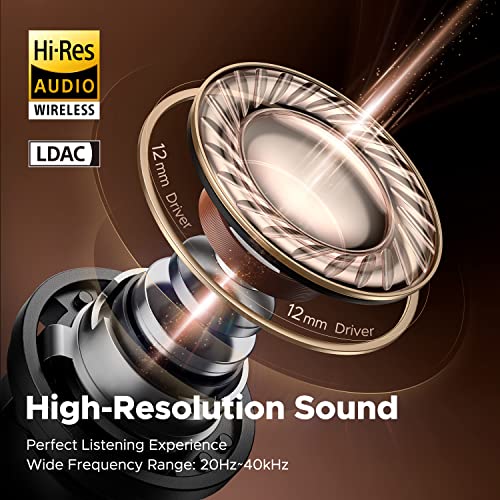SoundPEATS Audífonos Inalámbricos Bluetooth 5.3 Capsule3 Pro, Hi-Res Audio con LDAC Cancelación de Ruido Activa Híbrida 6 Micrófonos para Llamada Modo de Transparencia Modo de Juego