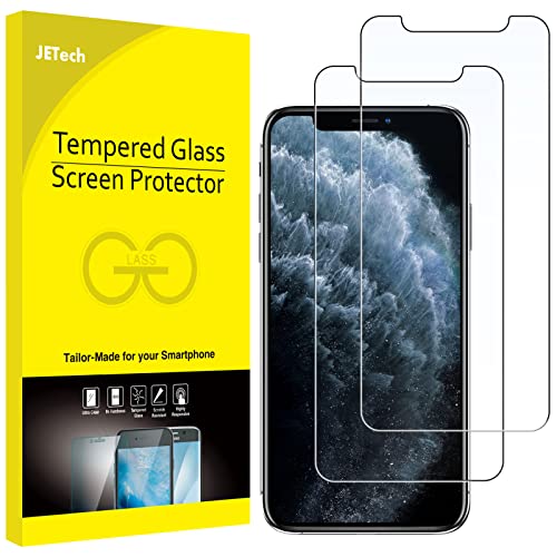 JETech Protector de Pantalla para iPhone 11 Pro MAX y iPhone XS MAX 6,5", Mica de Cristal Vidrio Templado, 2 Unidades