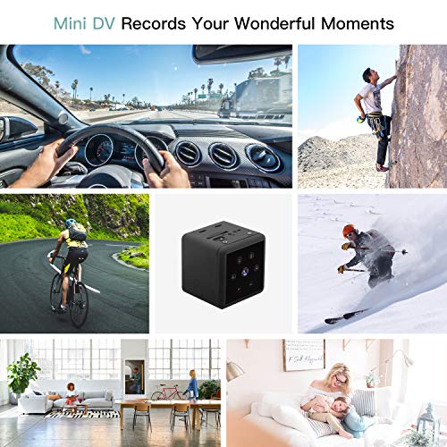 Camara Espia, Mini Camara Espia 1080P HD Cámara Espía de Seguridad con Visión Nocturna Detección de Movimiento Grabación en Bucle Mini Camara para Interiores o Exteriores Admite Tarjeta Micro SD 128GB