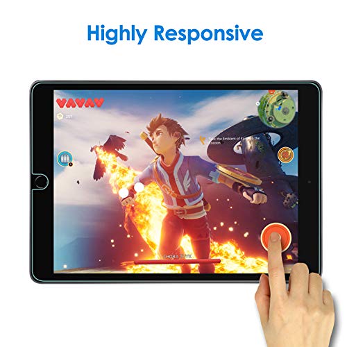 JETech Protector de Pantalla para iPad 9/8/7 (10,2 Pulgadas, 2021/2020/2019 Modelo, 9ª/8ª/7ª Generación), Mica de Cristal Vidrio Templado, 1 Unidades