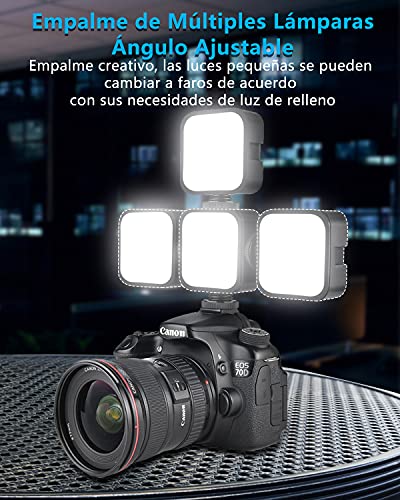 ZZCP Aro de Luz con Tripie, Anillo de Luz con 3 Modos de Iluminación y 10 Brillo Ajustable, Luz de Relleno Portatil 2500K-6500K Regulable con Clip, Adecuada para Tik Tok, Fotografia, Video, Celular