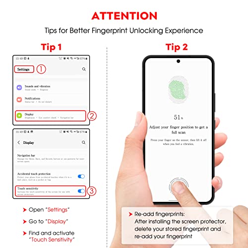 JETech Protector Pantalla para Samsung Galaxy S21 FE 5G y Protector de Lente Cámara, Marco de Instalación, Mica Cristal Vidrio Templado, Compatible Huellas Dactilares ID, 2 Paquetes Cada Uno