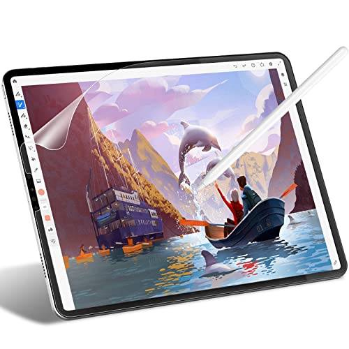 JETech Protector de pantalla de Papel para iPad Air 5/4 10.9 Pulgadas, iPad Pro 11 Pulgadas Todos los Modelos, Antirreflejos, Película de PET Mate para Dibujar