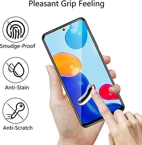 YAPANIZCEL Mica para XIAOMI REDMI Note 11, Redmi Note 11S 2 Unidades, Mica Cristal Templado Protector de Pantalla Compatible con Redmi Note 11 Cristal Vidrio Templado, 2 Unidades