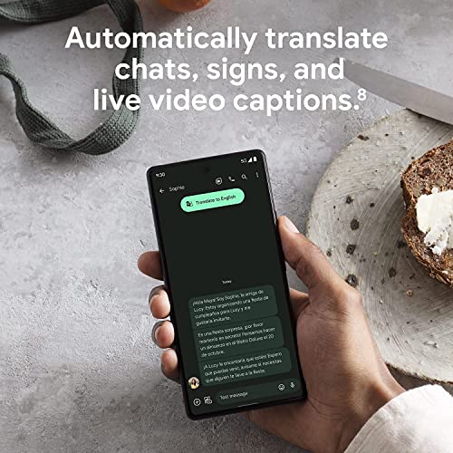 Google Pixel 6 - Teléfono Android 5G - Smartphone desbloqueado con lente ancha y ultraancha - 256 GB - color espuma de mar (Sorta Seafoam) (reacondicionado)