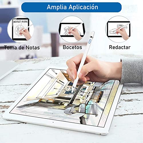 Lápiz capacitivo universal de alta sensibilidad y precisión con punta de  disco capacitiva para pantalla táctil para