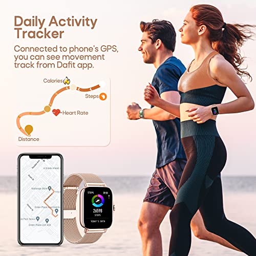 Reloj Inteligente para Mujeres Llama a un Reloj Inteligente de Fitness para Android iOS Pantalla Táctil Reloj de Presión Arterial Reloj Rastreador de Actividad con Frecuencia Cardíaca Monitor de Sueño