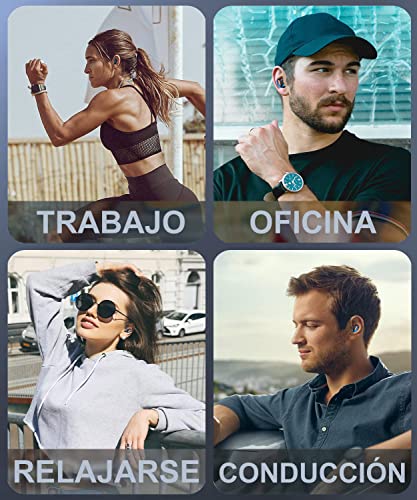 Auricular Bluetooth inalámbrico,Mini Audífonos Inalámbricos con Microfono, Bluetooth Auriculares Agua audifonos a Prueba de táctil,para iPhone Samsung Huawei Xiaomi Laptop para Juegos Escuchar música