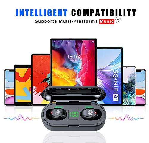 Auriculares inal mbricos en el o do con tiempo de reproducci n de 140