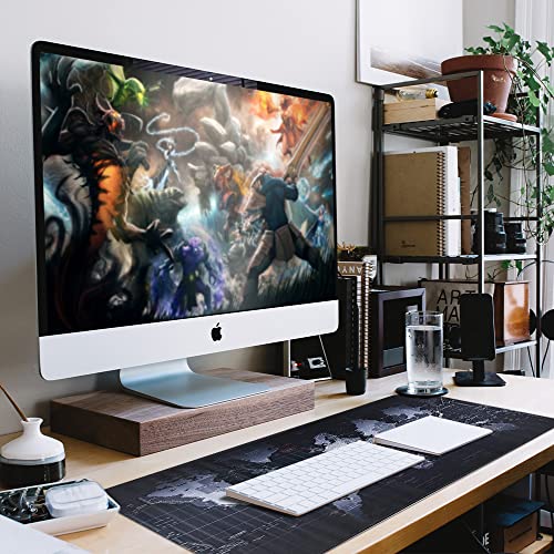 Alfombrilla para Ratón XXL Profesional (800 x 300 x 3 mm). Easytao Mousepad de Escritorio Grande, Impermeable y Antideslizante, para Gamer, Empleado, Ordenador, PC, Laptop y Más Equipos o Multitudes (Mapa)