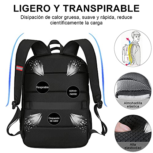 Mochila para hombre Mochila para portátil de viaje con puerto de carga