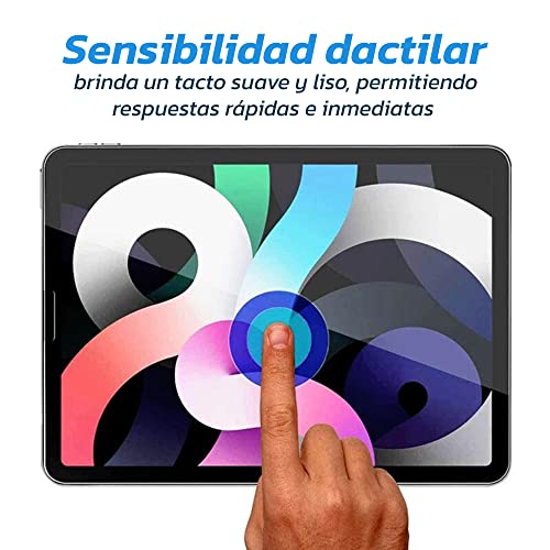 Bluelander 2 Micas Cristal Vidrio Templado para iPad 9, 8 y 7, 10.2" Pulgadas 2021, 2020, 2019, Dureza 9H, Protector de Pantalla Compatible con iPad, 2 Piezas, Bordes Curvos, 99% de Claridad