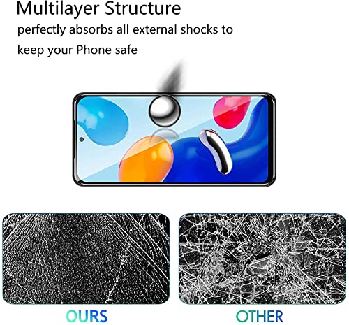 YAPANIZCEL Mica para XIAOMI REDMI Note 11, Redmi Note 11S 2 Unidades, Mica Cristal Templado Protector de Pantalla Compatible con Redmi Note 11 Cristal Vidrio Templado, 2 Unidades
