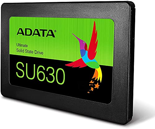 ADATA Unidad de Estado Sólido SSD SU630 480 GB 3D NAND , SATA III,QLC,2.5",520 MB/s de lectura y 450 MB/s de escritura