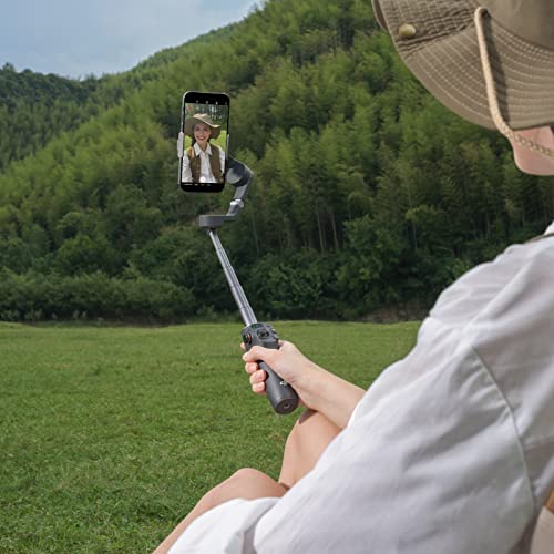 DJI Estabilizador para Smartphones OSMO Mobile 6, estabilizador en Tres Ejes, Brazo Extensible Integrado, portátil y Plegable, estabilizador para videoblogs, vídeos de Youtube y TikTok, OF200