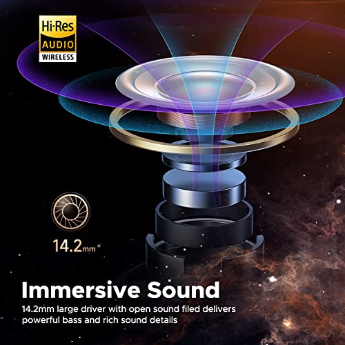 SoundPEATS Audifonos Inalámbricos Bluetooth con Hi-Res Audio, Air3 Deluxe HS con LDAC, ENC Llamada Clara Driver de 14,2 mm Modo de Juego Detección de Oído y con App