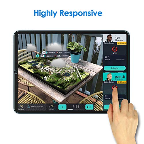 JETech Protector de Pantalla para iPad Air 5/4 (10,9-Pulgadas, 2022/2020 Modelo, 5.ª/4.ª Generación), Mica de Cristal Vidrio Templado