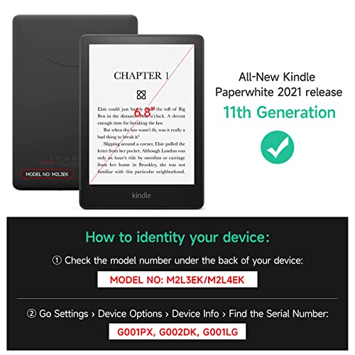 Ayotu Estuche para 6.8'' Kindle Paperwhite 11th Gen 2021 y Kindle Paperwhite Signature Edition 11th Gen 2021 - Funda de Cuero PU con Auto Despertar/Dormir, El Niño y el Zorro