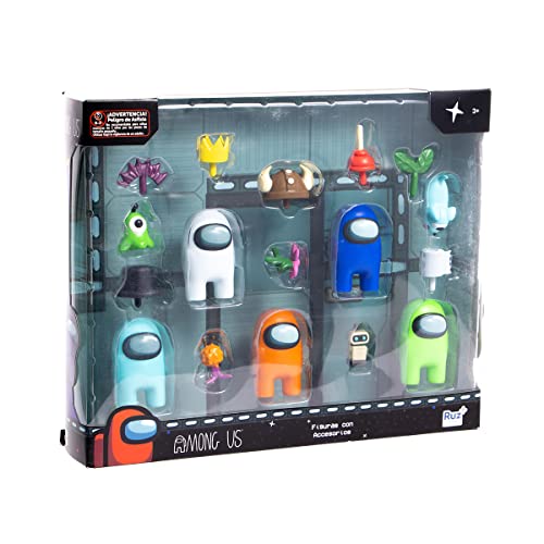 Ruz Among Us Figuras Coleccionables con Accesorios 17 Piezas