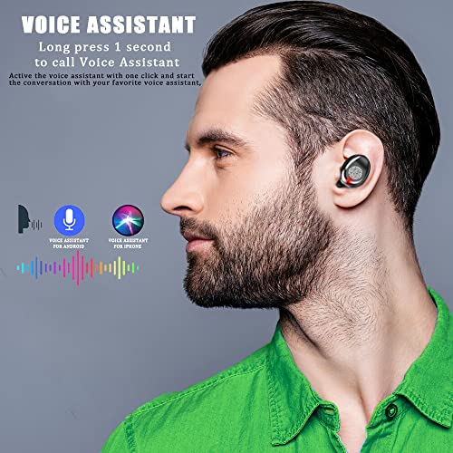 Auriculares Bluetooth, los mejores auriculares deportivos inalámbricos con  micrófono IPX7, impermeables, HD, estéreo, a prueba de sudor, para