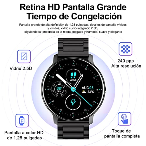 EASYTAO Smartwatch Hombre, Reloj Inteligente Impermeable IPX67, Monito