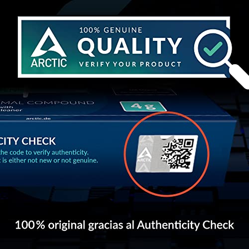 ARCTIC MX-6 (4 g) - Pasta térmica de máximo Rendimiento para CPU, Consolas, Tarjetas gráficas, portátiles, Muy Alta conductividad térmica, Larga Durabilidad, no Conductor, no Capacitivo