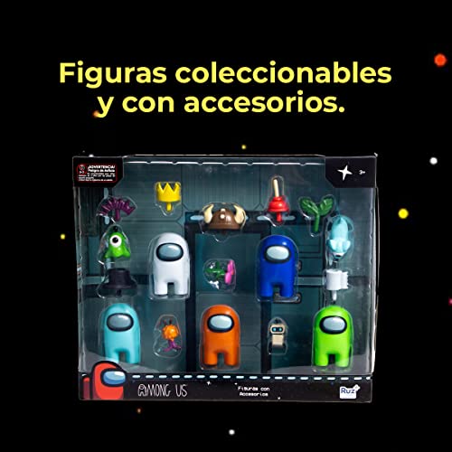 Ruz Among Us Figuras Coleccionables con Accesorios 17 Piezas
