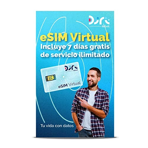 Diri eSIM Virtual Recargable con 7 Días de Servicio